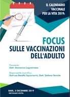 Focus sulle vaccinazioni dell'adulto - Bari, 3 dicembre 2019 