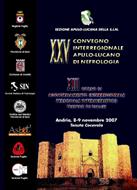 XXV Convegno Interregionale Apulo-Lucano di Nefrologia - XIII Corso di Aggiornamento Interregionale Personale Infermieristico e Tecnico di Dialisi
