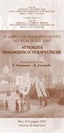 3° CORSO DI AGGIORNAMENTO NEUROSCIENZE 2007 ATTUALITA' DIAGNOSTICO-TERAPEUTICHE